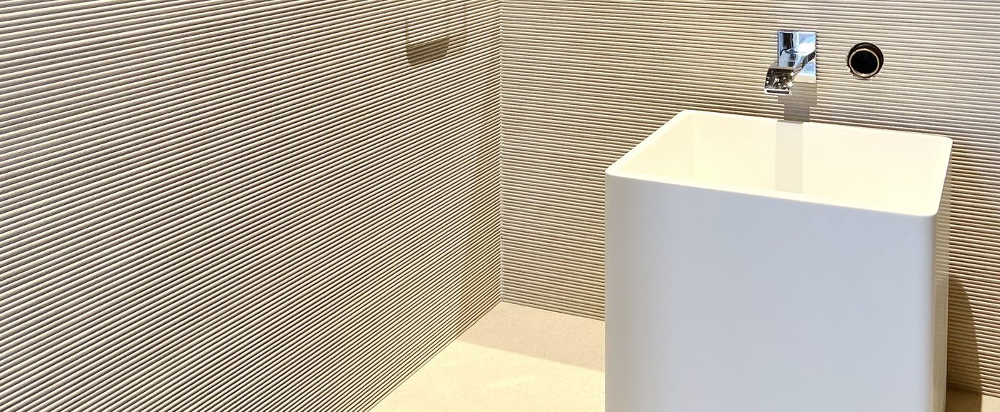 Windshell Narathiwat Classic Beige fluted powder room